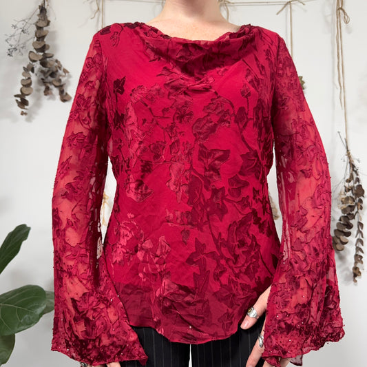 Red blouse - size M/L