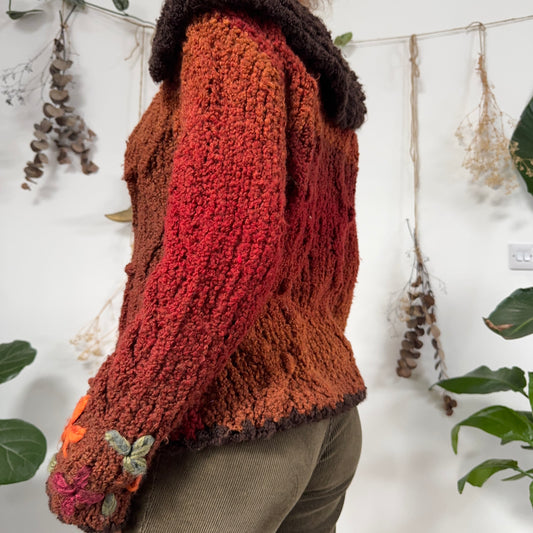 Autumnal knit cardigan - size M/L