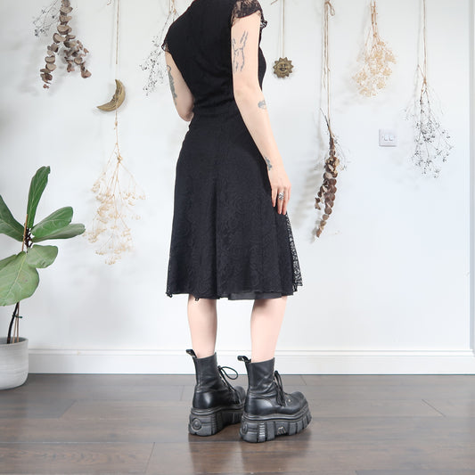 Black lace dress - size M