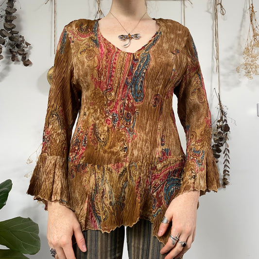 Earthy blouse - size L