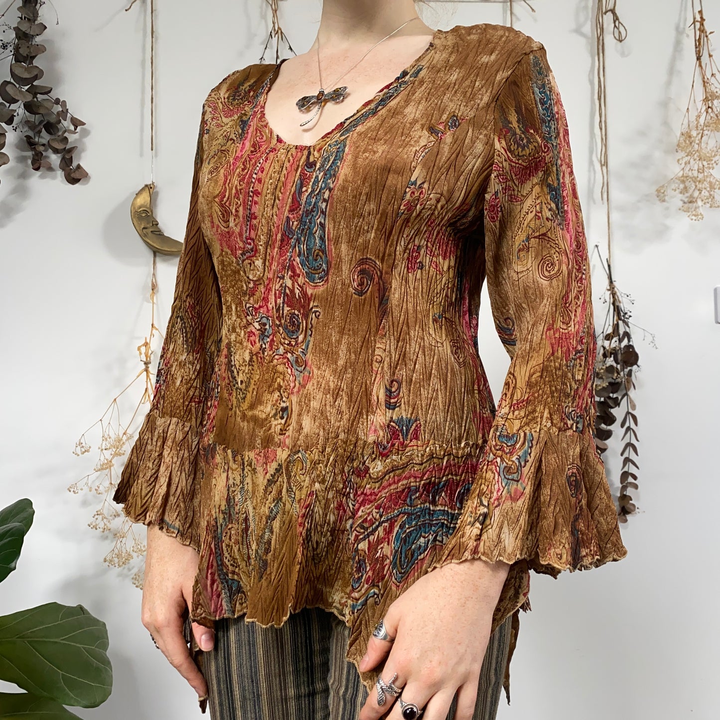 Earthy blouse - size L