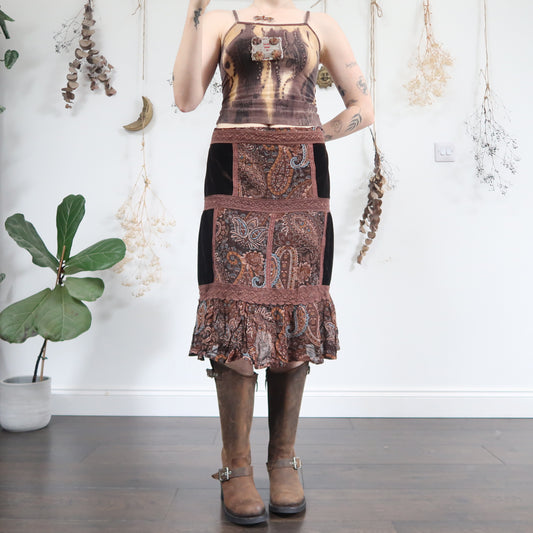 Paisley midi skirt - size L