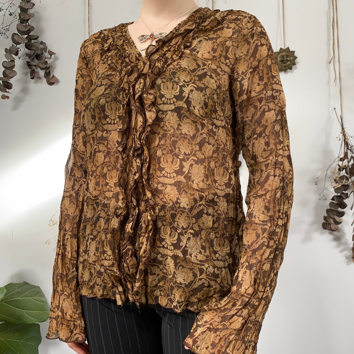 Earthy blouse - size L