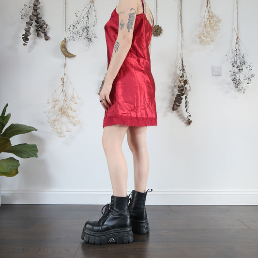 Red slip dress - size 12