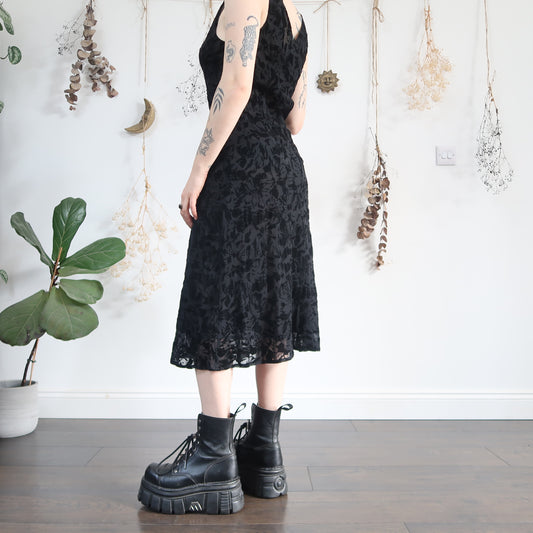 Black midi dress - size M