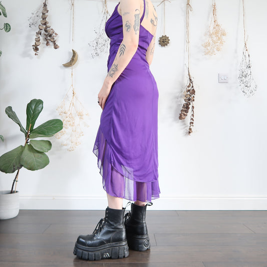 Purple midi dress - size S/M
