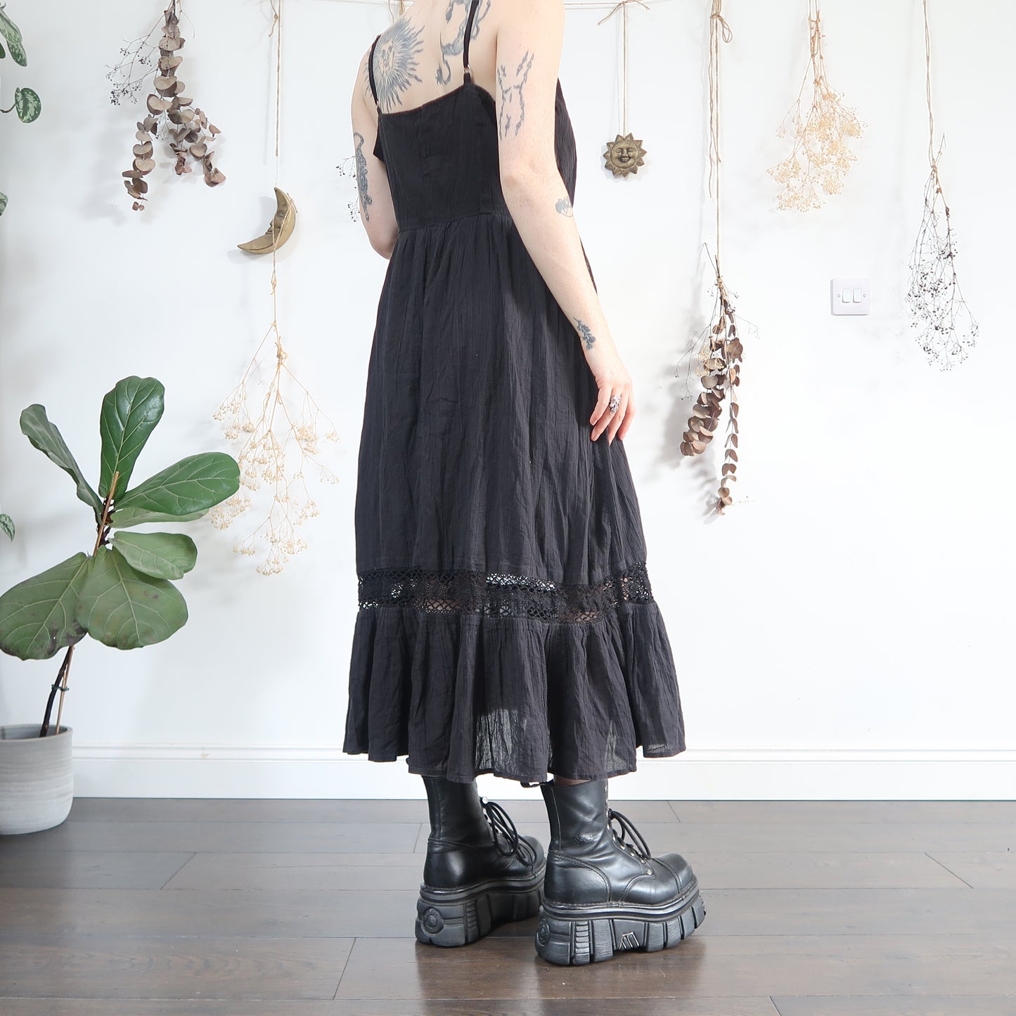 Black summer dress - size M