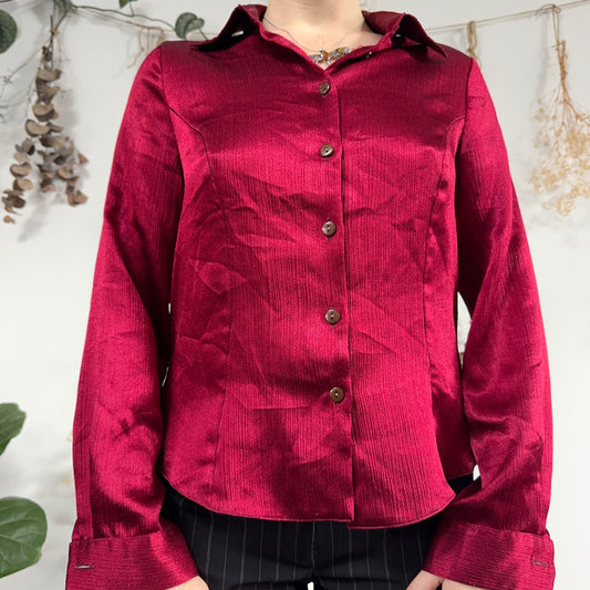 Red iridescent shirt - size L