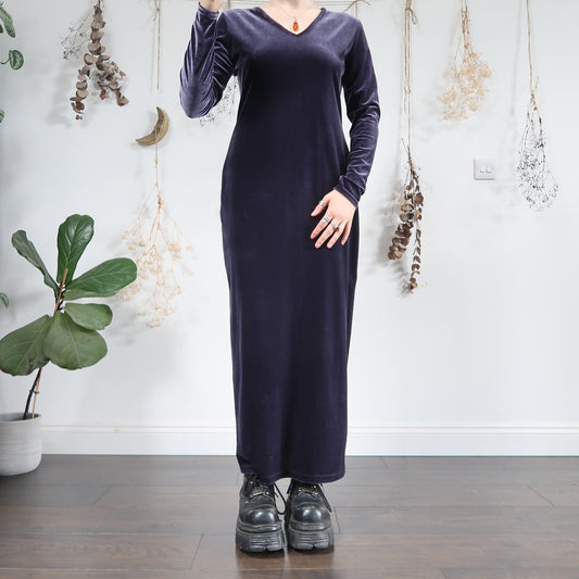Velvet long sleeve dress - size M/L