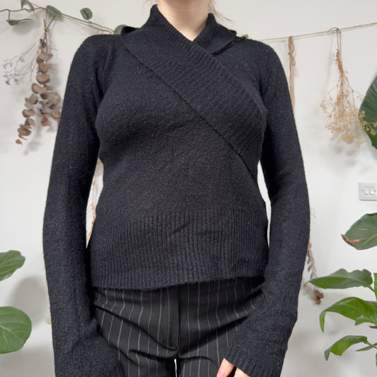 Black knit top - size S/M