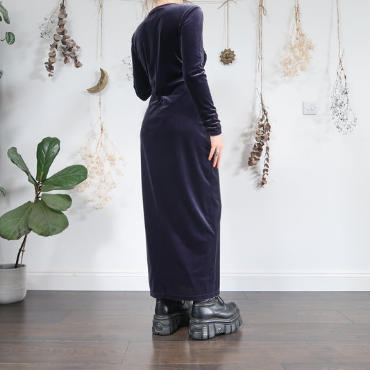 Velvet long sleeve dress - size M/L