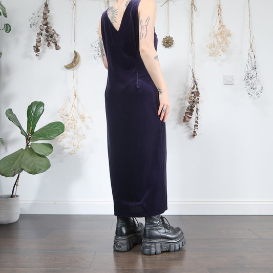 Purple velvet dress - size L