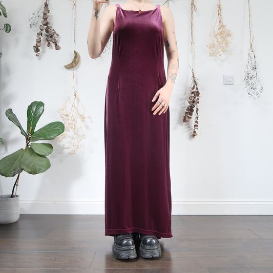 Purple velvet dress - size M