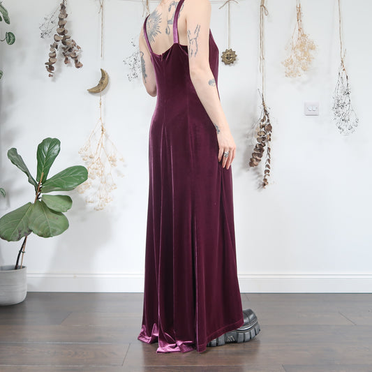 Purple velvet dress - size M