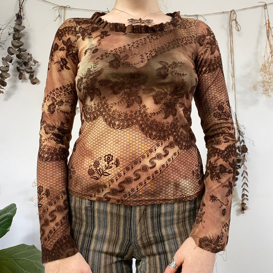 Earthy mesh top - size S/M