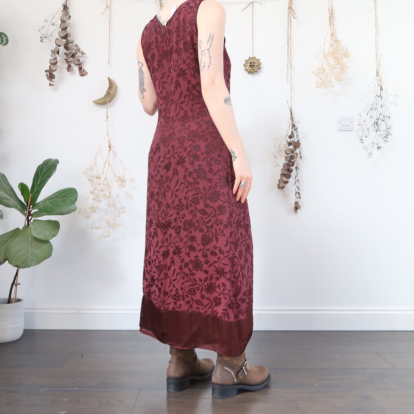 Burgundy dress - size M/L