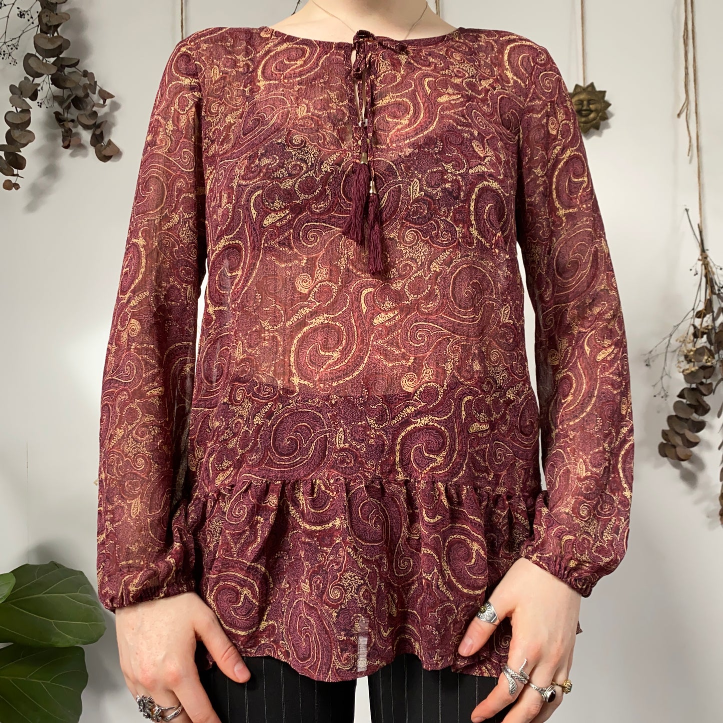 Paisley top - size L