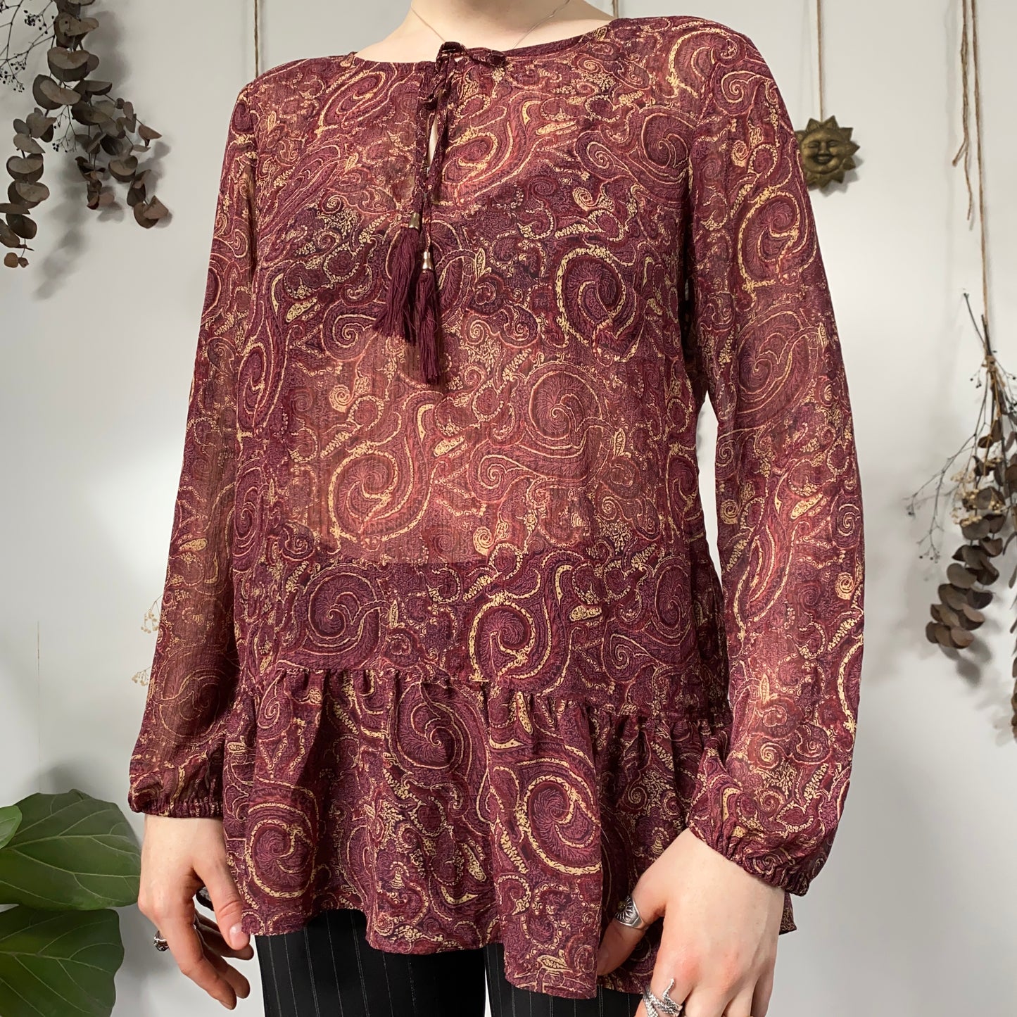 Paisley top - size L