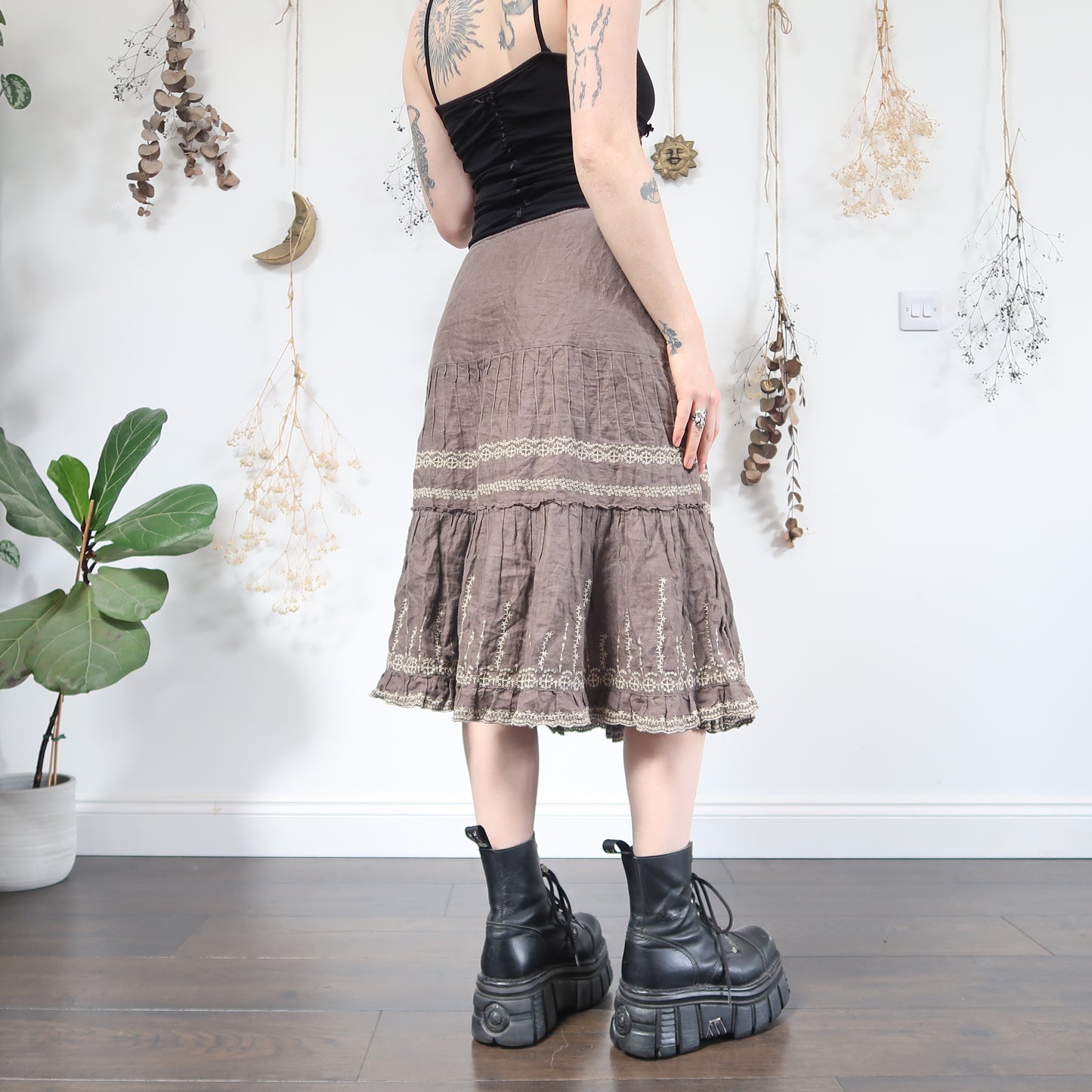 Earthy midi skirt - size M