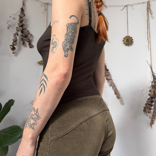 Khaki cami - size S/M