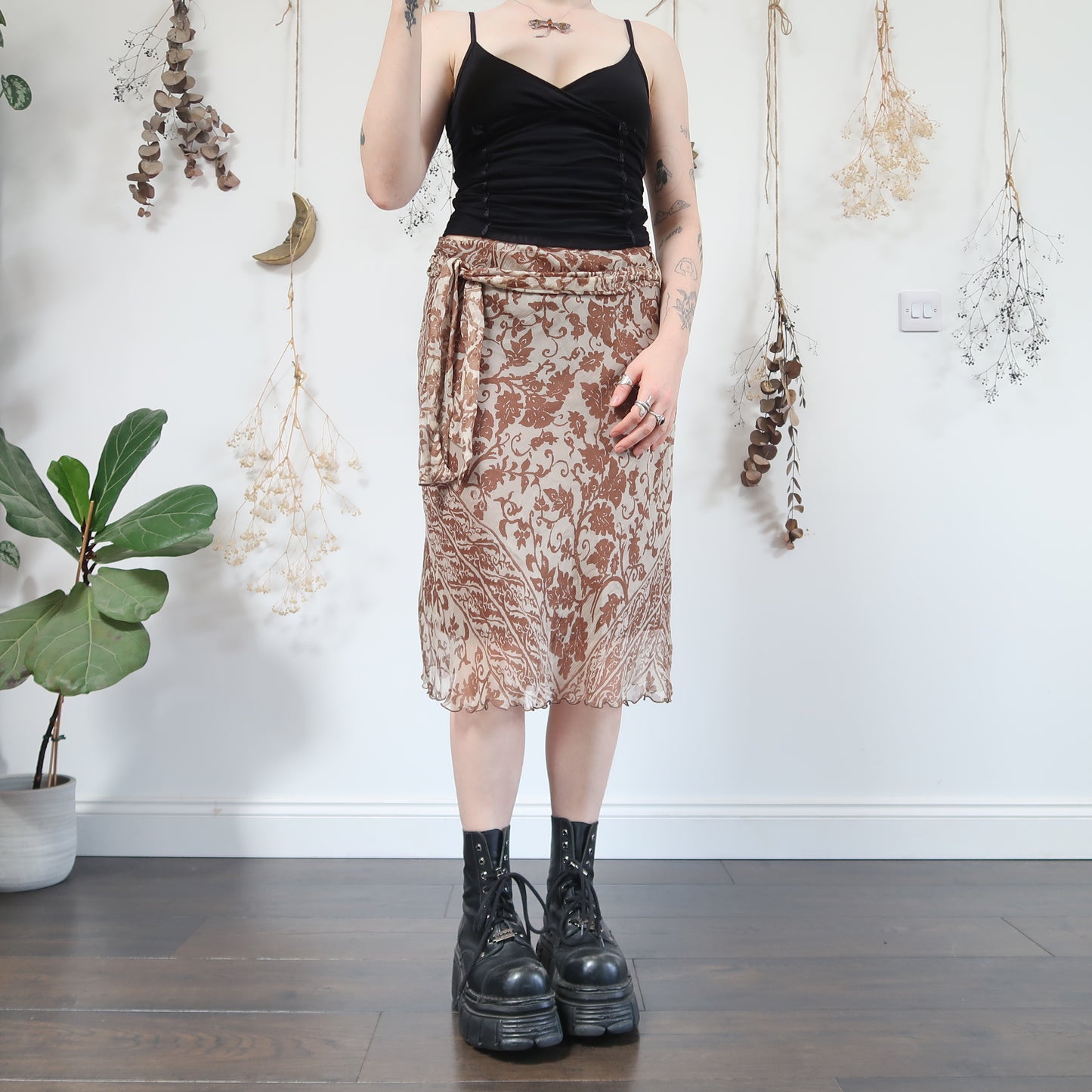 Earthy whimsical skirt - size M