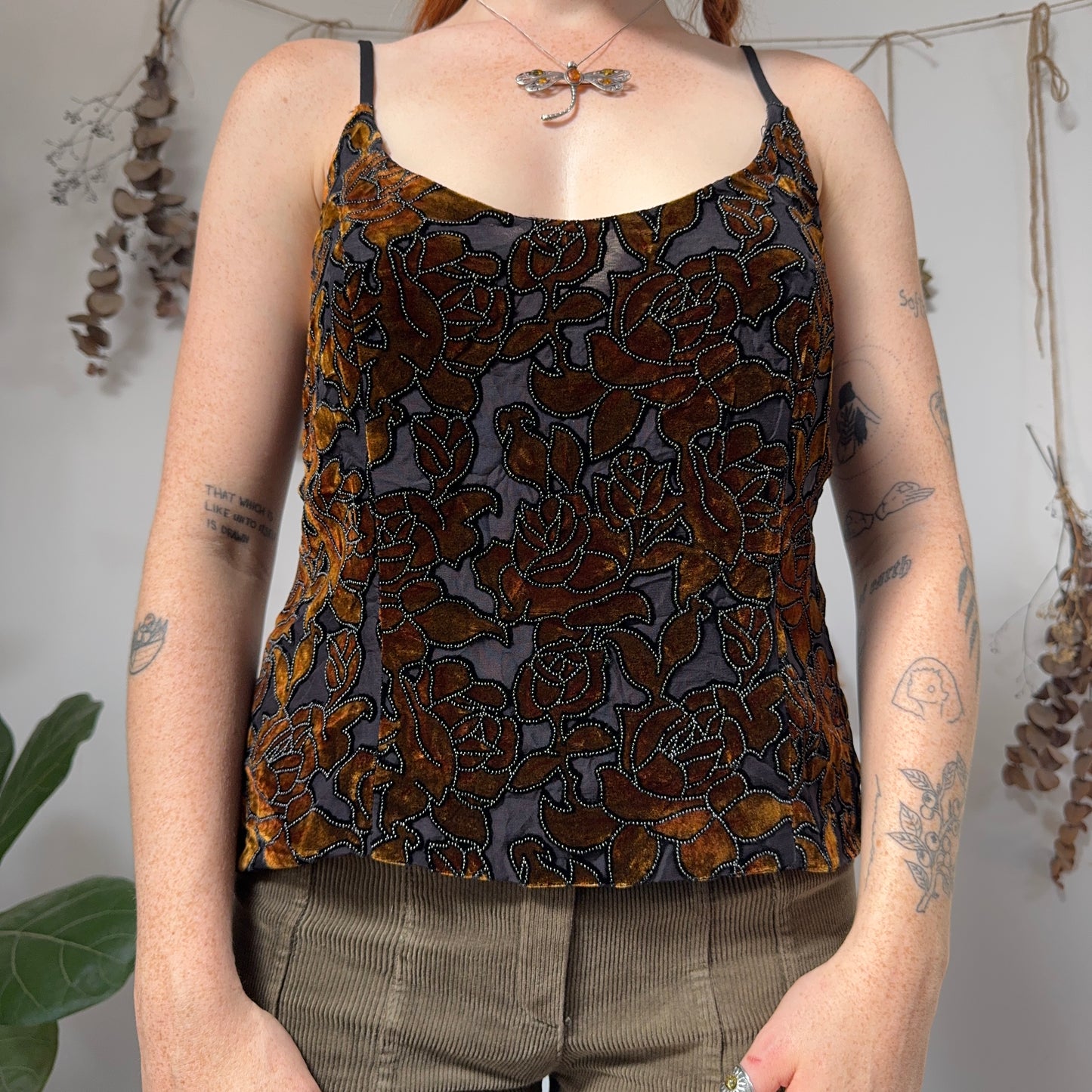 Velvet cami - size M