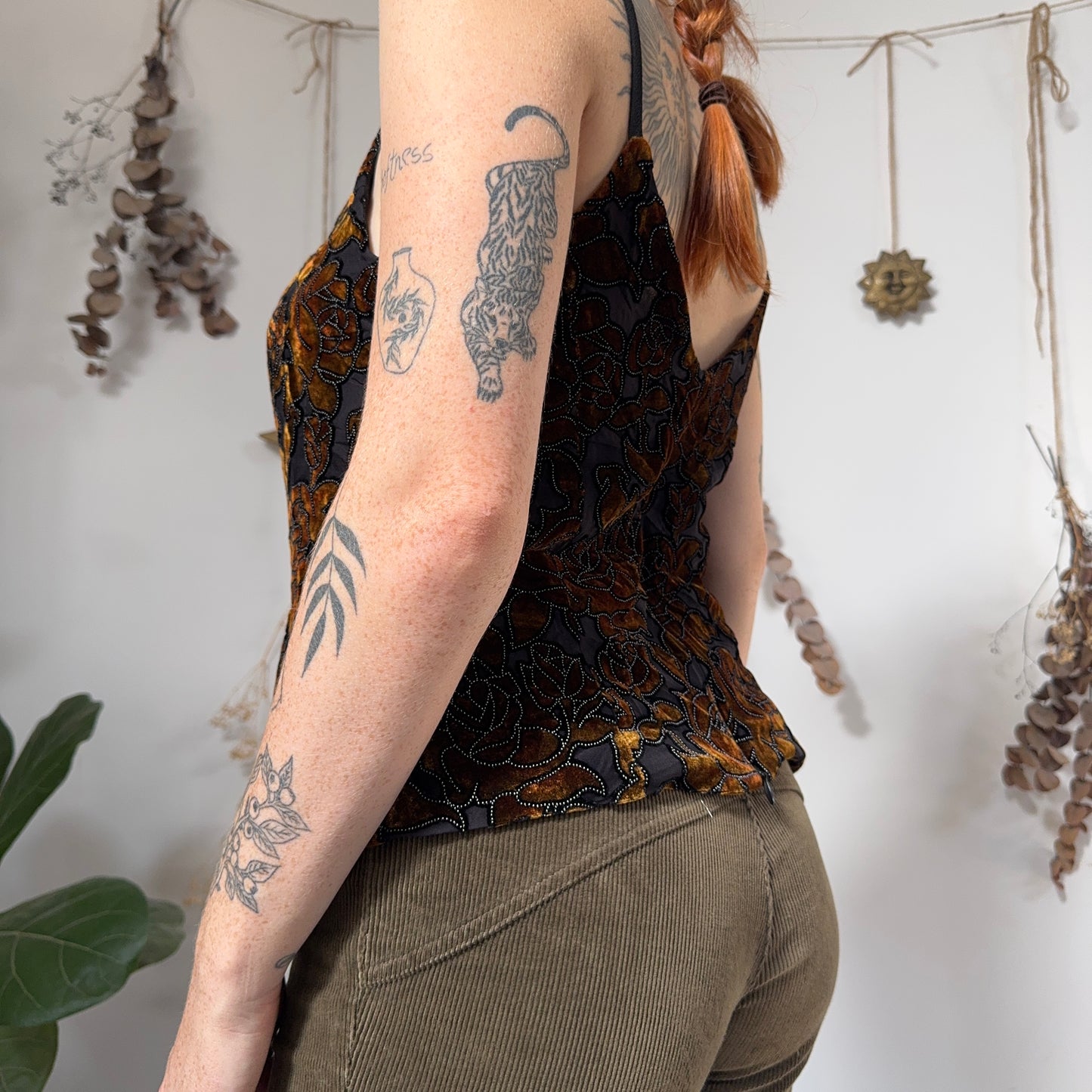 Velvet cami - size M