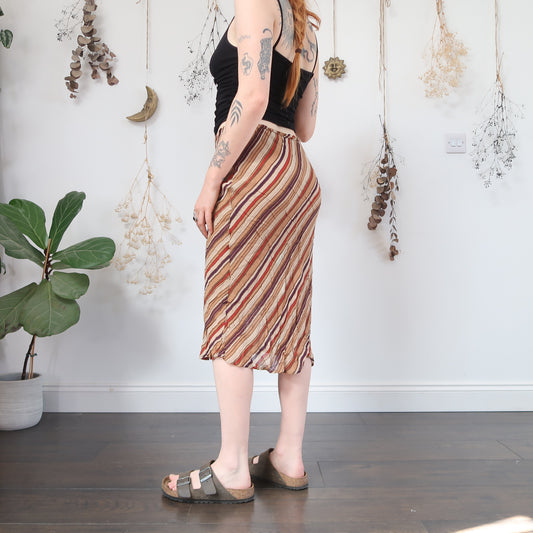 Stripe midi skirt - size S/M
