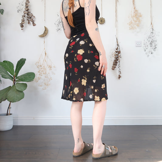 Floral midi skirt - size S/M