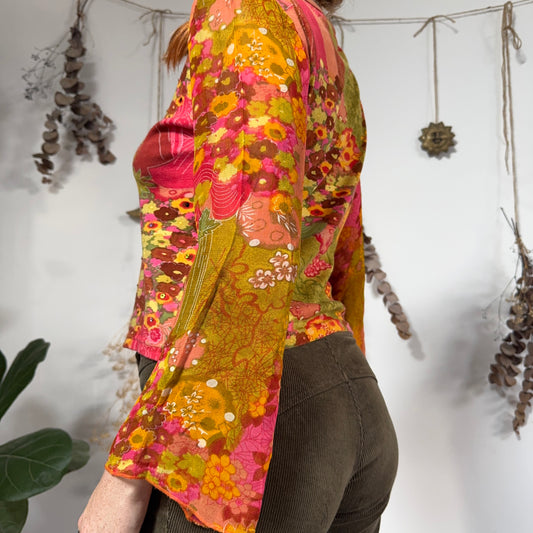 Colourful top - size M