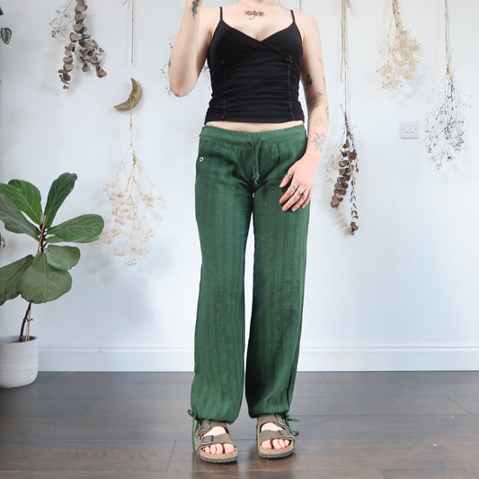 Green summer trousers - size XS/S