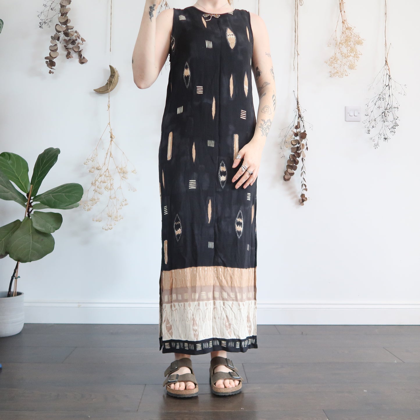 Earthy summer dress - size M