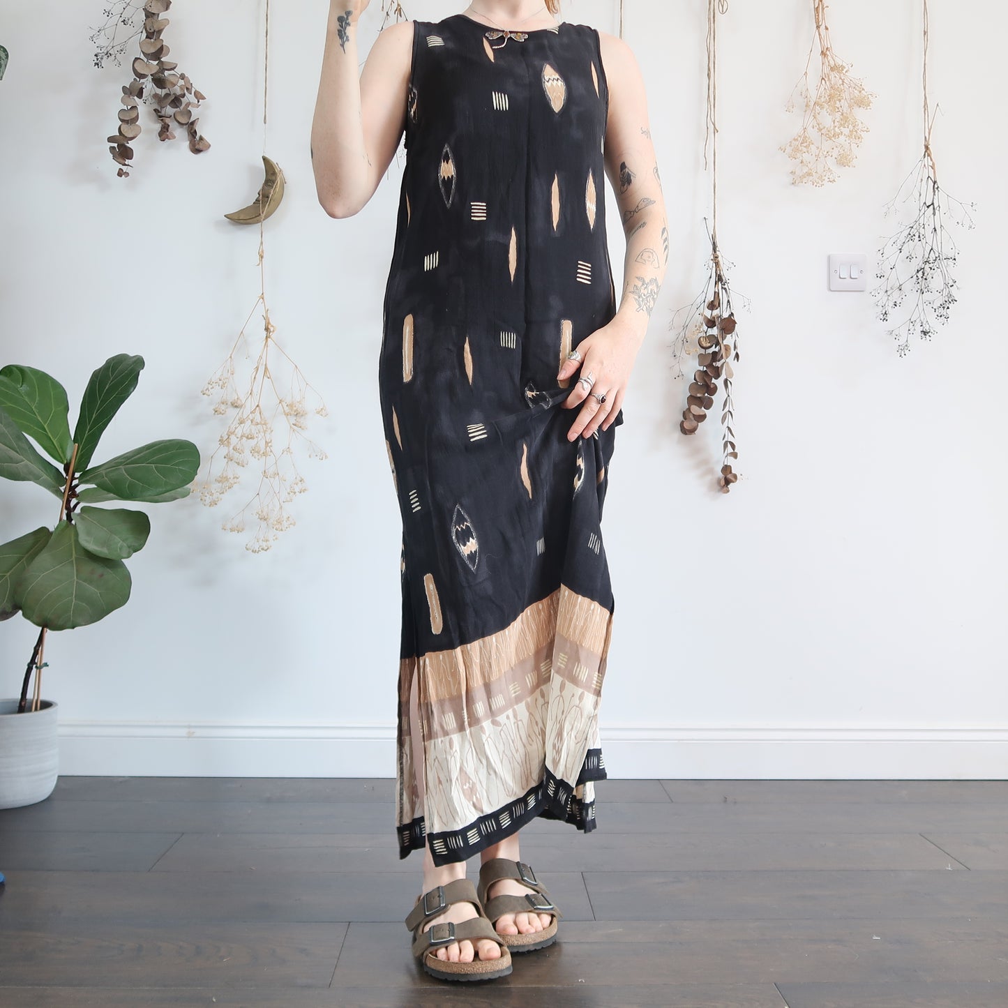 Earthy summer dress - size M