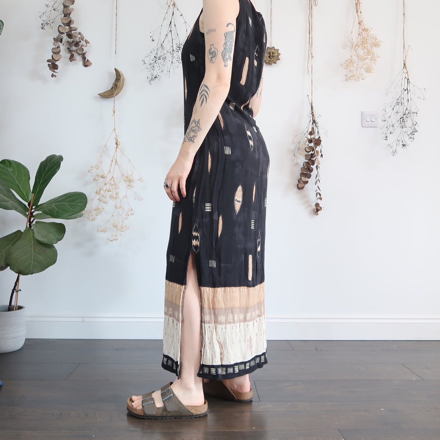 Earthy summer dress - size M