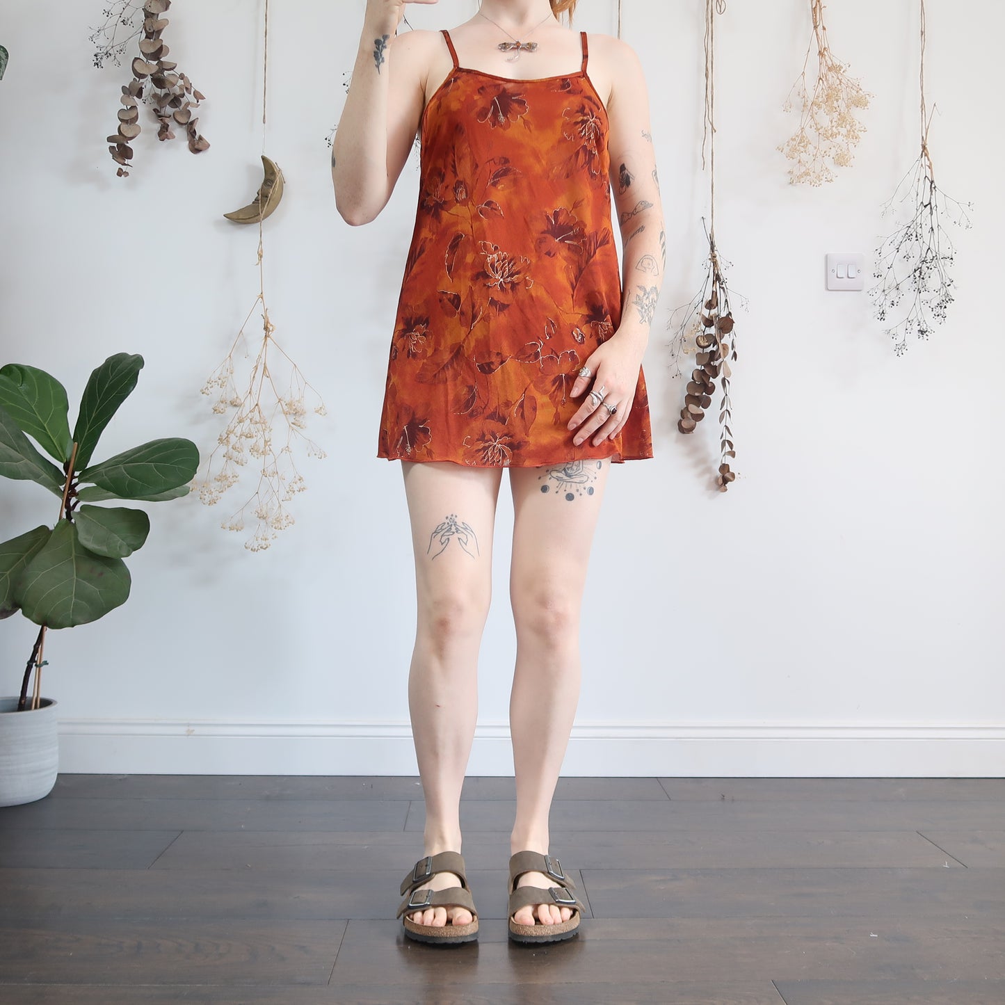 Orange mini dress - size S/M