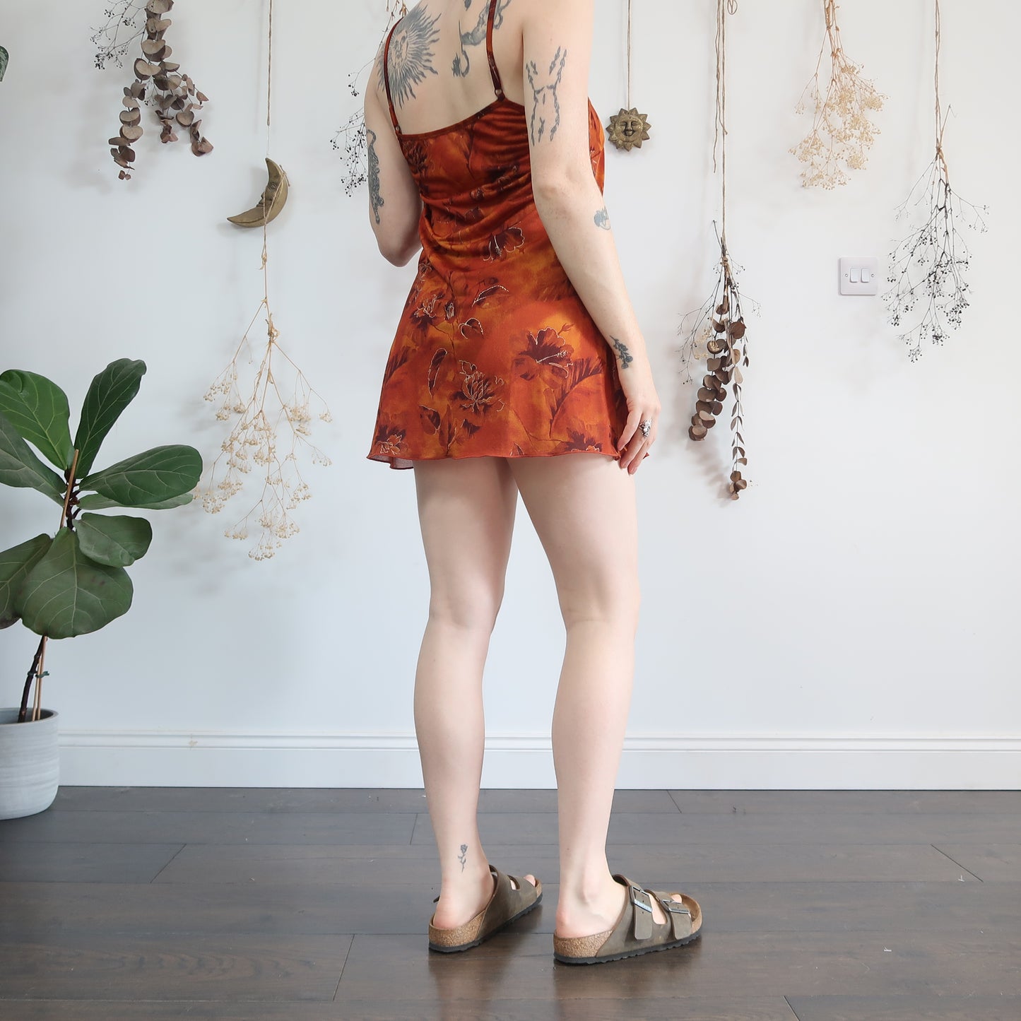 Orange mini dress - size S/M