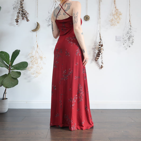 Red slinky dress - size S