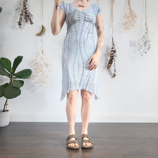Blue mesh dress - size M
