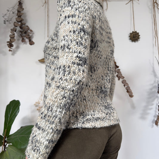 Speckled knit cardigan - size S/M