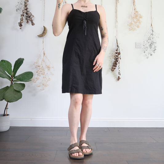 Black midi dress - size M