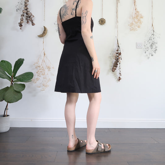Black midi dress - size M