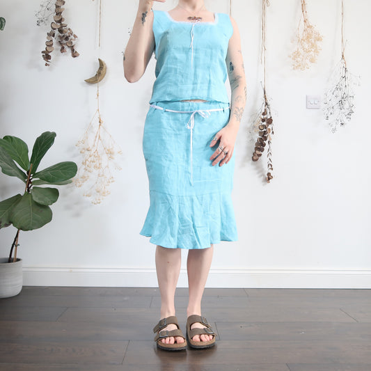 Blue two piece - size M