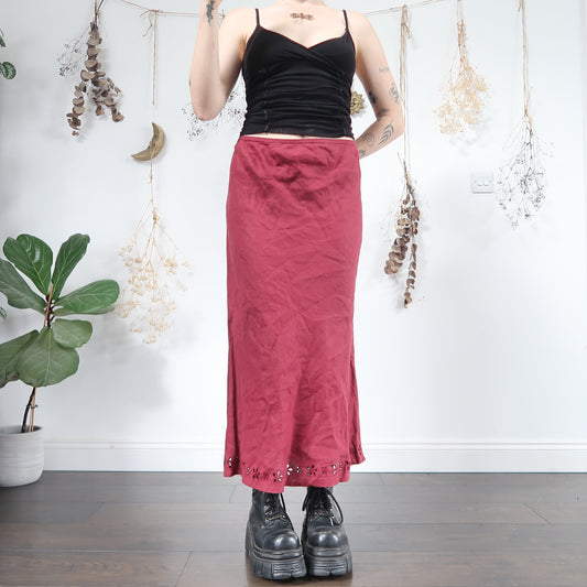 Berry linen skirt - size L