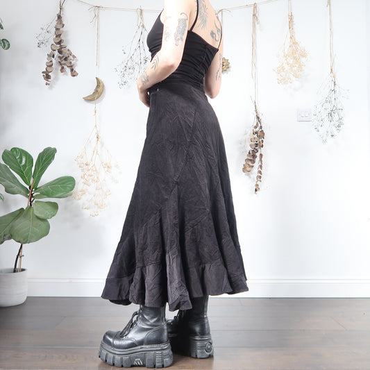 Black cord skirt - size L