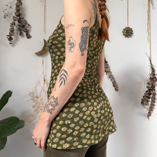 Green mesh top/dress - size S/M