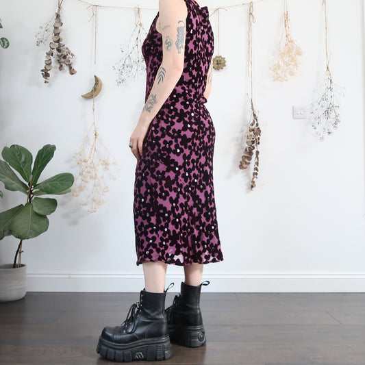 Purple velvet dress - size M