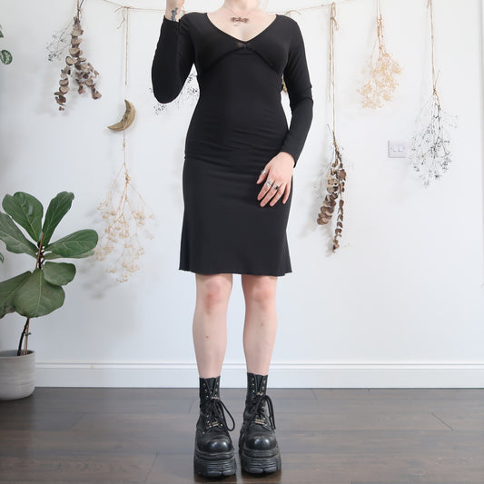 Black long sleeve dress - size S