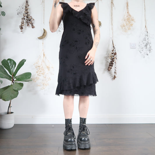 Black mesh dress - size M