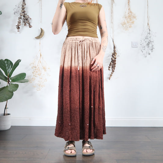 Earthy ombre skirt - size L/XL