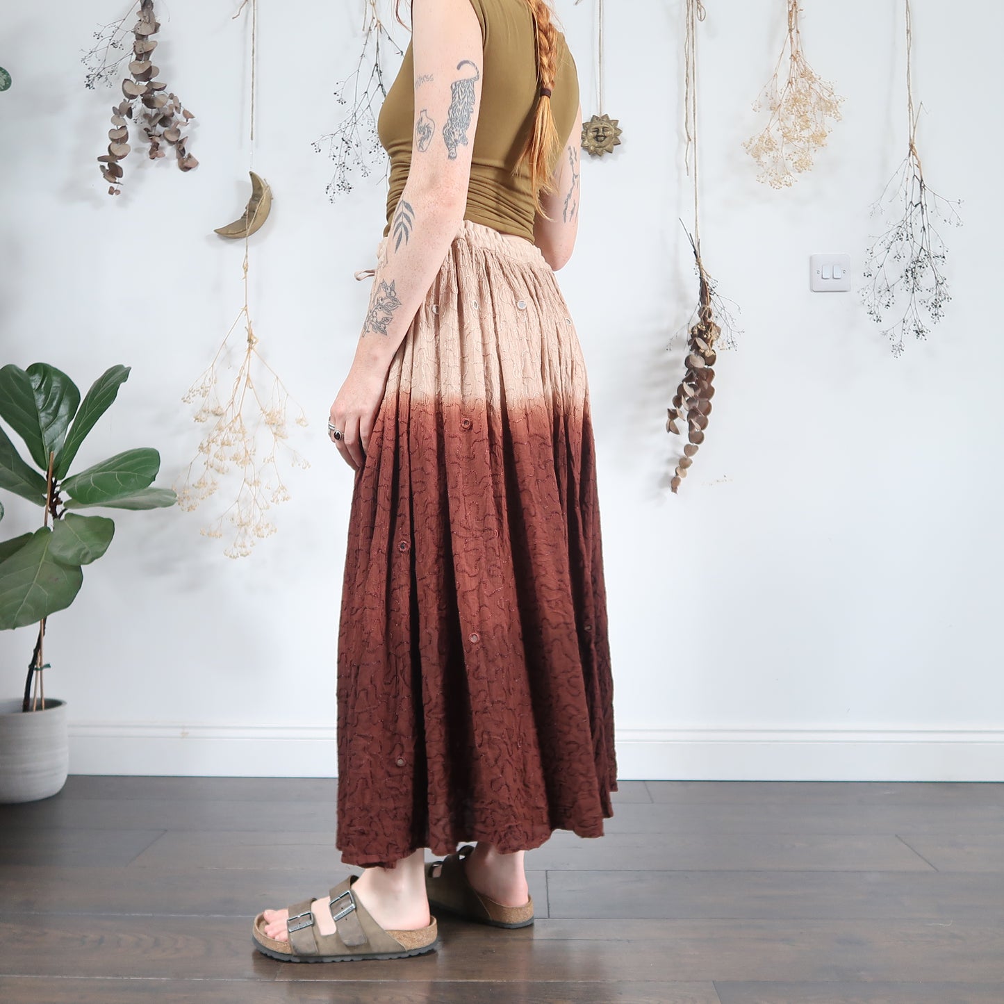 Earthy ombre skirt - size L/XL